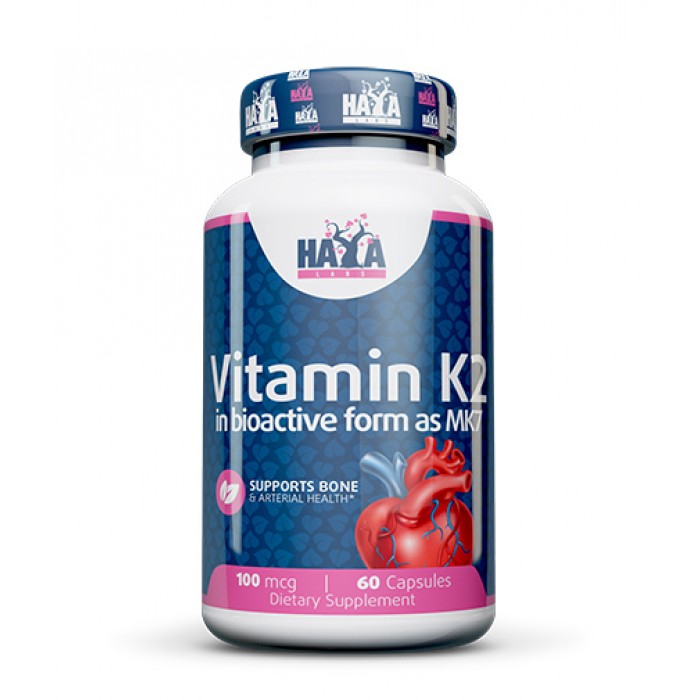 Haya Labs - Vitamin K2-Mk7 100mcg. / 60 caps.